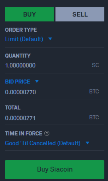 siacoin buy